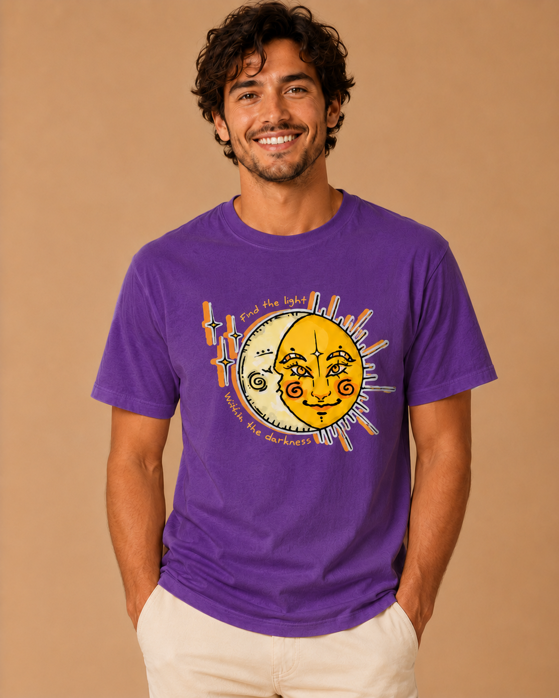 Purple guy mockup